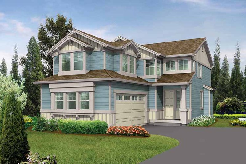 Architectural House Design - Craftsman Exterior - Front Elevation Plan #132-264