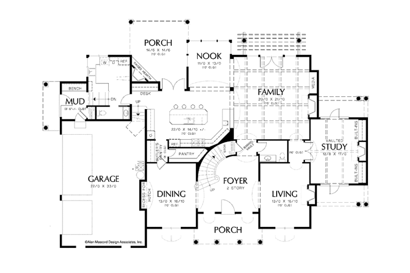 European Style House Plan - 4 Beds 4 Baths 5161 Sq/Ft Plan #48-851 ...