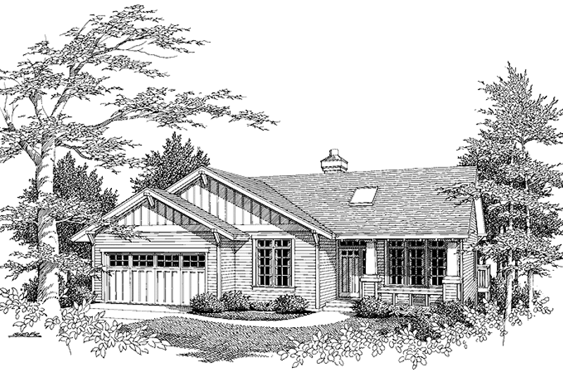 House Plan Design - Exterior - Front Elevation 3 for Craftsman House Plan #48-759 - 3 bed, 2 bath