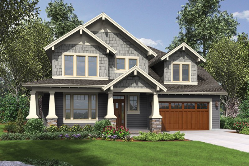 Home Plan - Craftsman Exterior - Front Elevation Plan #48-914