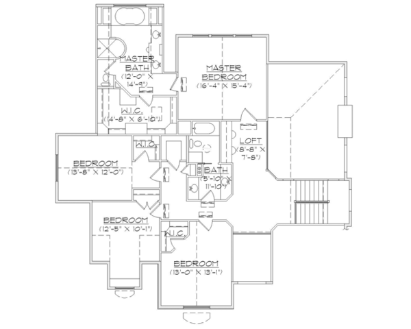 Home Plan - European Floor Plan - Upper Floor Plan #945-137