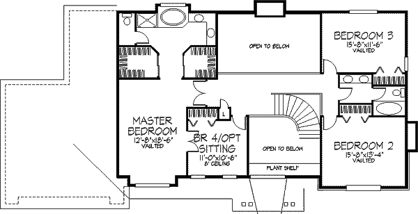 Home Plan - Bungalow Floor Plan - Upper Floor Plan #320-299