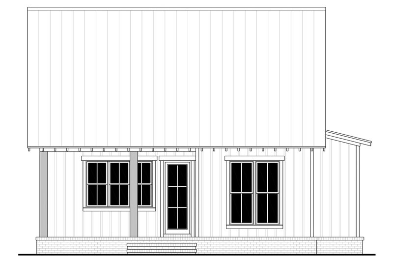Home Plan - Exterior - Rear Elevation for Farmhouse House Plan #430-294 - 3 bed, 2 bath