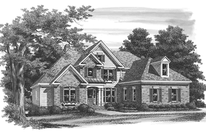 Exterior - Front Elevation 3 for Traditional House Plan #927-673 - 4 bed, 3.5 bath