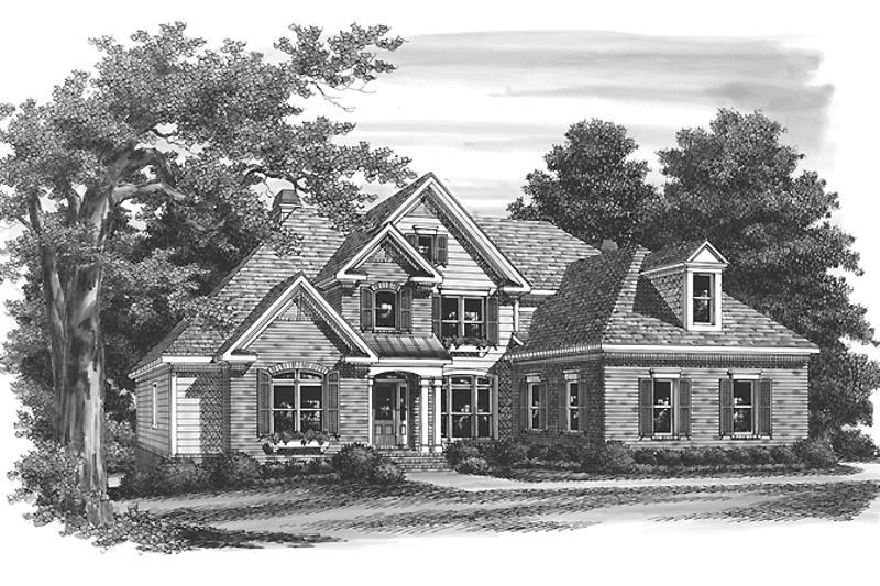 House Design - Exterior - Front Elevation 3 for Traditional House Plan #927-673 - 4 bed, 3.5 bath
