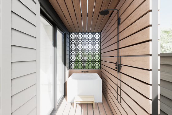 Exterior - Other Elevation 1 for Modern House Plan #1087-2 - 3 bed, 2.5 bath