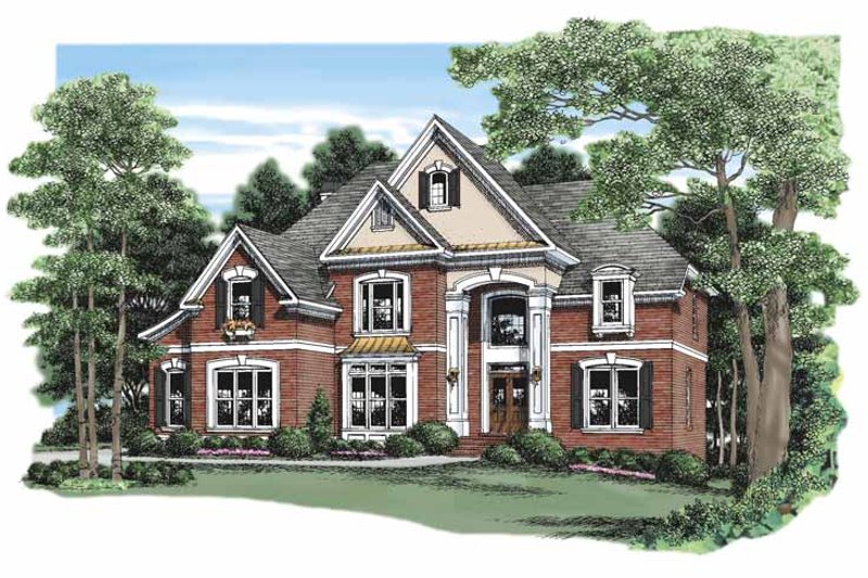 Home Plan - Exterior - Front Elevation 3 for Mediterranean House Plan #927-211 - 5 bed, 4.5 bath