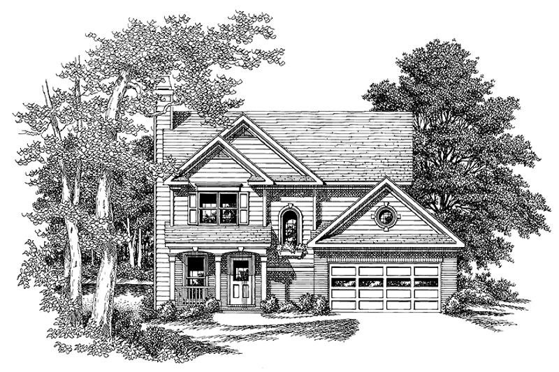 Home Plan - Exterior - Front Elevation 3 for Country House Plan #927-90 - 3 bed, 2.5 bath