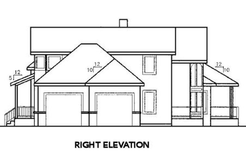 House Plan Design - Exterior - Other Elevation 2 for Tudor House Plan #60-241 - 4 bed, 3.5 bath