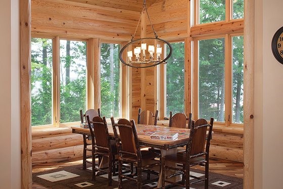 Interior - Dining Room for Log House Plan #928-263 - 5 bed, 4.5 bath