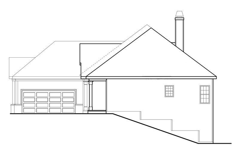 House Blueprint - Exterior - Other Elevation for Craftsman House Plan #927-566 - 3 bed, 2.5 bath