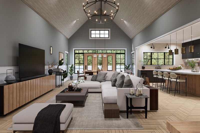 House Blueprint - Exterior - Front Elevation 7 for Traditional House Plan #54-682 - 3 bed, 3 bath