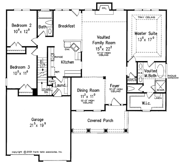 Architectural House Design - Bungalow Floor Plan - Main Floor Plan #927-624