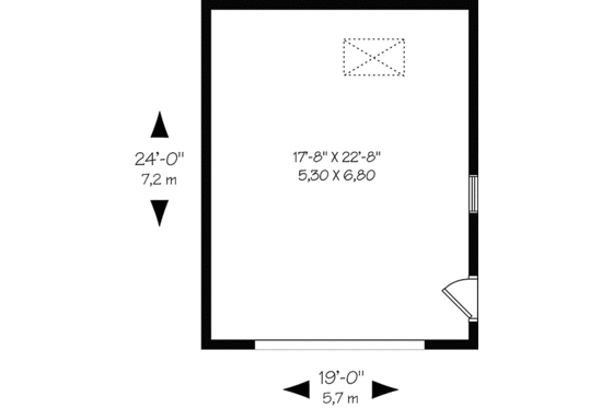 Floor Plan - Main Floor for Country House Plan #23-2455, 0 bath