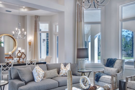 Interior - Family Room 1 for Mediterranean House Plan #930-473 - 4 bed, 4.5 bath