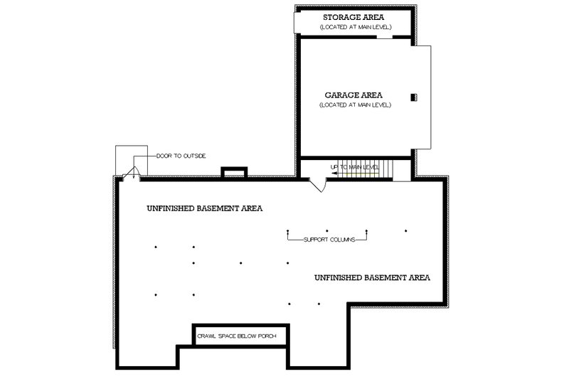 Dream House Plan - Floor Plan - Other Floor 1 for Southern House Plan #45-127 - 3 bed, 2 bath