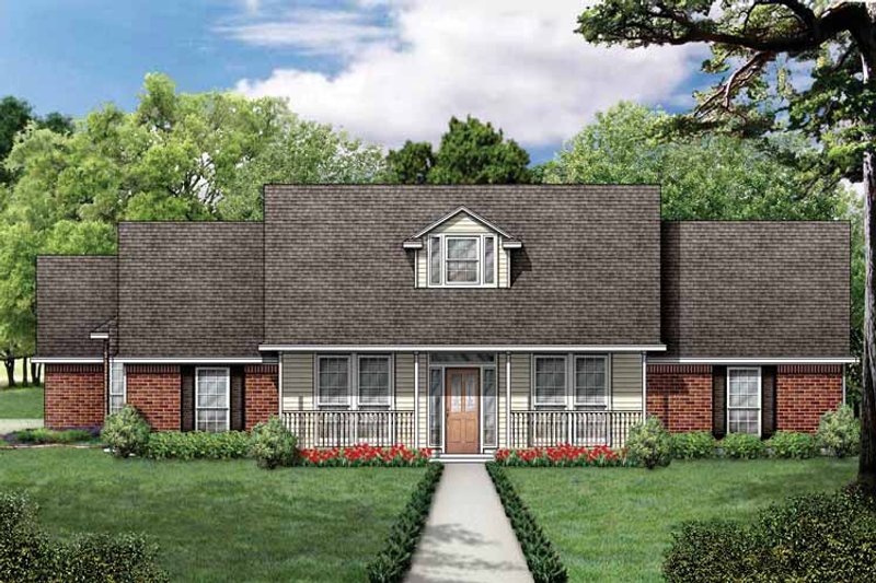 Architectural House Design - Traditional Exterior - Front Elevation Plan #84-704