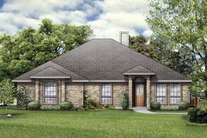 Architectural House Design - Traditional Exterior - Front Elevation Plan #84-761
