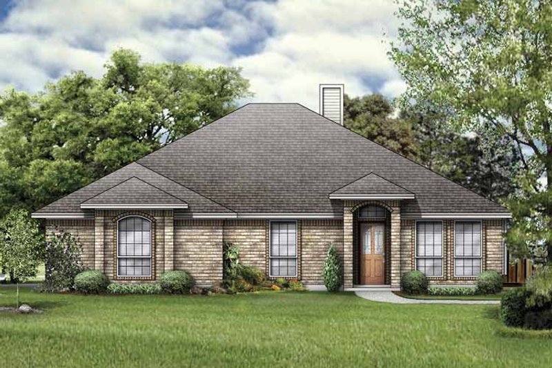 Architectural House Design - Traditional Exterior - Front Elevation Plan #84-761