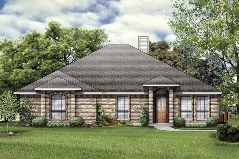 House Blueprint - Traditional Exterior - Front Elevation Plan #84-761