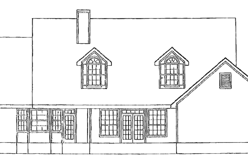 Dream House Plan - Exterior - Rear Elevation for Country House Plan #472-36 - 3 bed, 2.5 bath