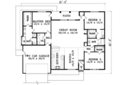 Bungalow Style House Plan - 3 Beds 2 Baths 2057 Sq/Ft Plan #1-1412 