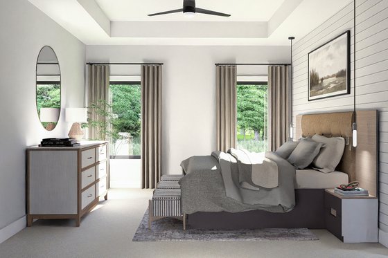 Interior - Master Bedroom for Farmhouse House Plan #455-211 - 3 bed, 3 bath