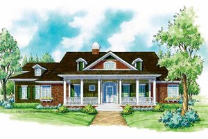 Ranch Exterior - Front Elevation Plan #930-227