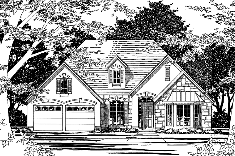 Dream House Plan - Country Exterior - Front Elevation Plan #472-106