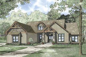 Country Exterior - Front Elevation Plan #17-3315