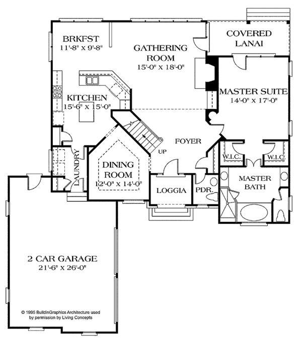 Architectural House Design - European Floor Plan - Main Floor Plan #453-348