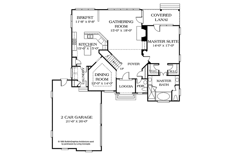 Dream House Plan - Floor Plan - Main Floor for European House Plan #453-348 - 4 bed, 2.5 bath