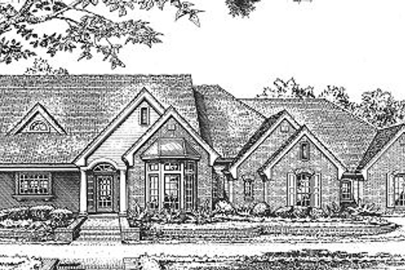 Traditional Style House Plan - 3 Beds 2.5 Baths 2086 Sq/Ft Plan #310-609