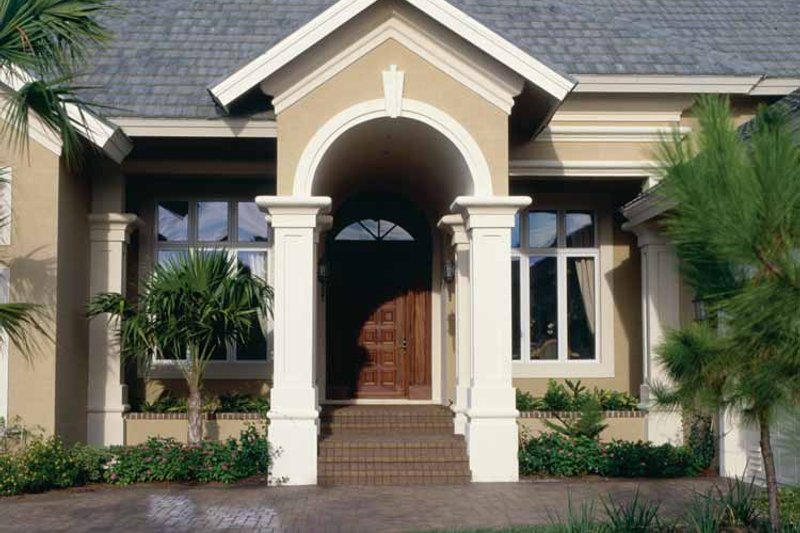 Home Plan - Exterior - Front Elevation 3 for Mediterranean House Plan #930-45 - 3 bed, 3.5 bath