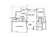 European Style House Plan - 4 Beds 4 Baths 3163 Sq/Ft Plan #67-264 