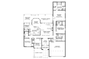 Mediterranean Style House Plan - 4 Beds 3 Baths 2338 Sq/Ft Plan #17-2923 