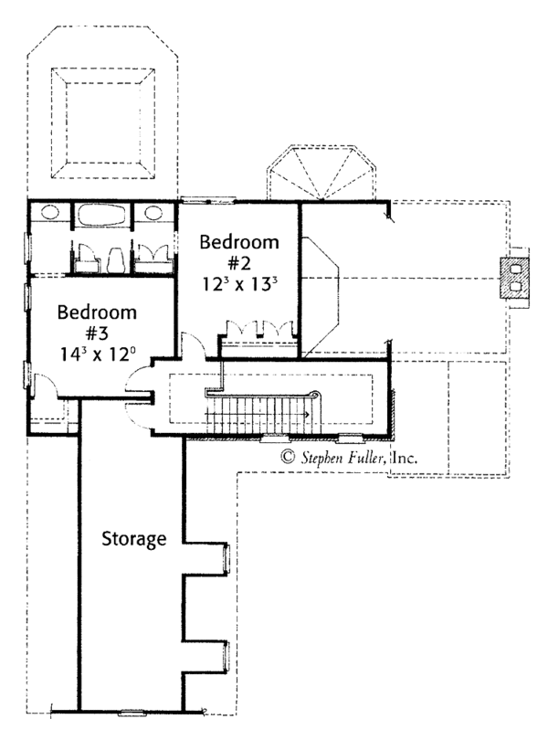 Architectural House Design - Country Floor Plan - Upper Floor Plan #429-370