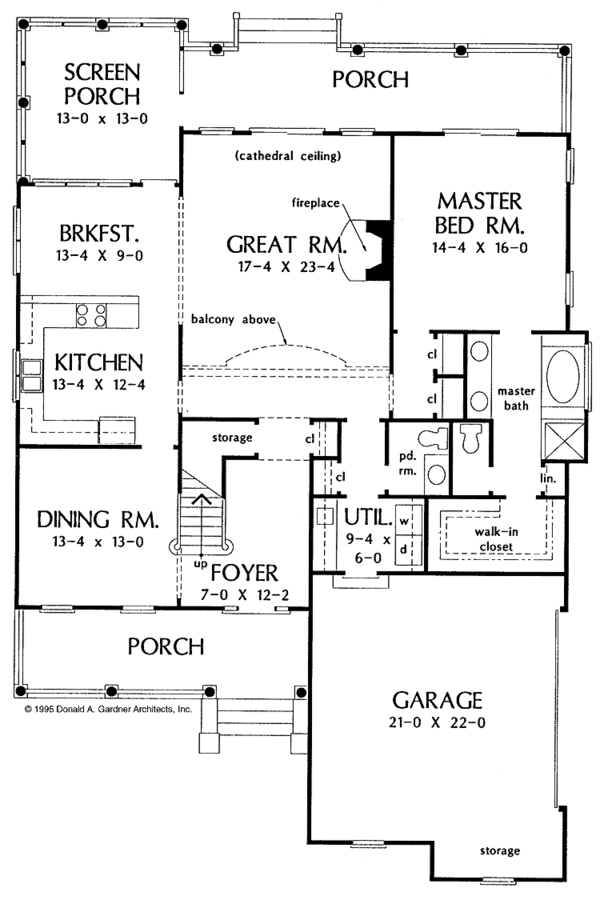 House Plan Design - Country Floor Plan - Main Floor Plan #929-219