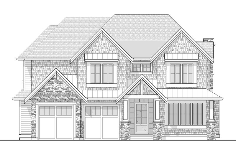 Home Plan - Exterior - Front Elevation 5 for Craftsman House Plan #1114-83 - 4 bed, 2.5 bath