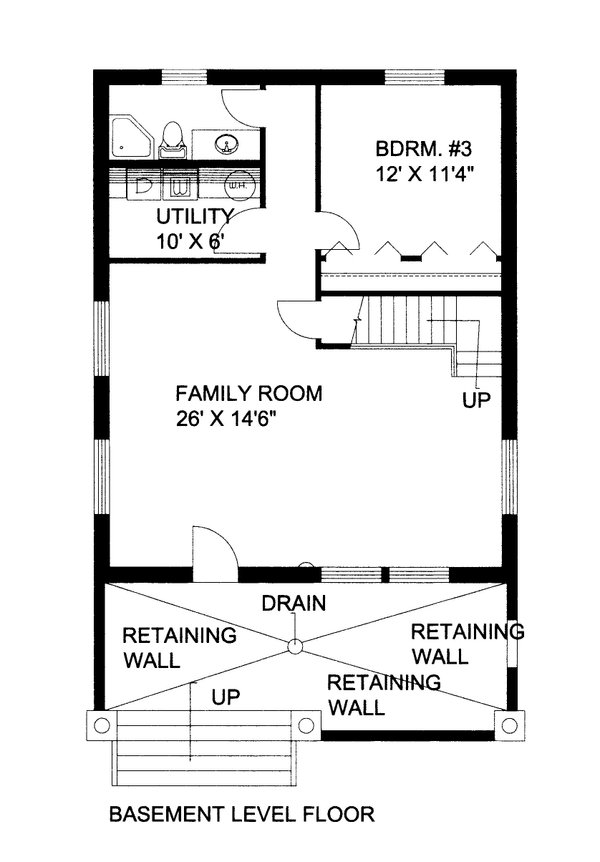 Dream House Plan - Craftsman Floor Plan - Lower Floor Plan #117-928