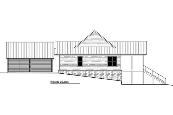 Exterior - Other Elevation 1 for Country House Plan #1081-41 - 2 bed, 2.5 bath