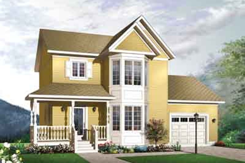 Home Plan - Traditional Exterior - Front Elevation Plan #23-672