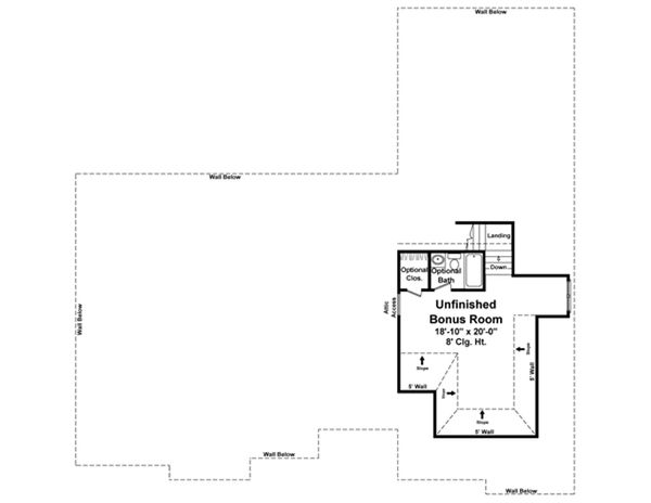 Home Plan - European Floor Plan - Upper Floor Plan #21-336