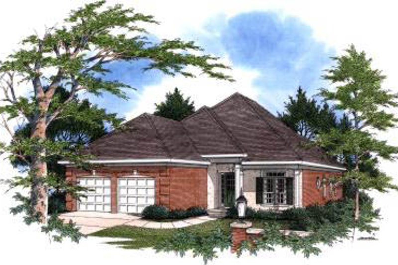 Architectural House Design - Traditional Exterior - Front Elevation Plan #37-201