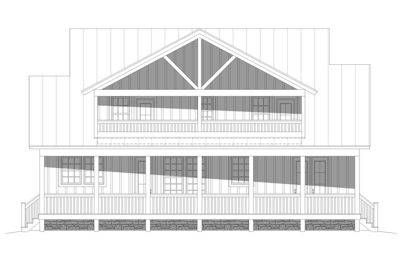 Dream House Plan - Exterior - Rear Elevation for Traditional House Plan #932-437 - 3 bed, 3 bath