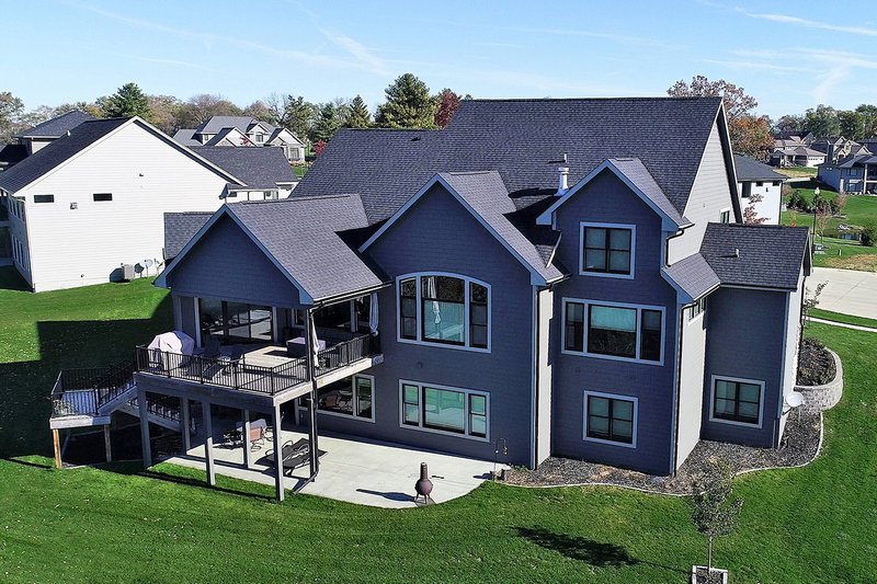 Architectural House Design - Exterior - Rear Elevation for Craftsman House Plan #70-1487 - 4 bed, 3.5 bath