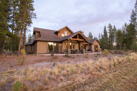 Exterior - Rear Elevation 2 for Craftsman House Plan #892-11 - 3 bed, 4.5 bath