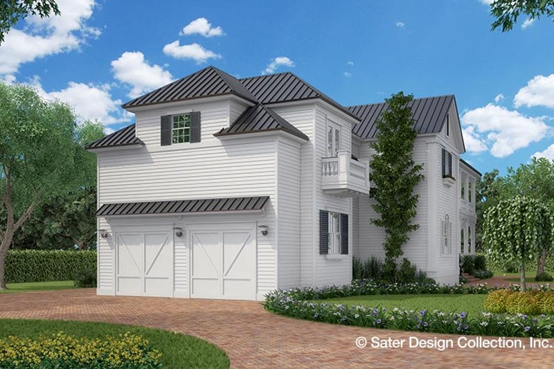 Architectural House Design - Exterior - Rear Elevation 1 for Classical House Plan #930-460 - 3 bed, 4.5 bath