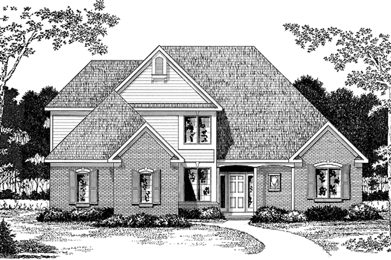 Dream House Plan - Classical Exterior - Front Elevation Plan #328-412