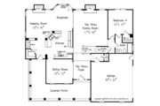 Country Style House Plan - 4 Beds 4 Baths 2759 Sq/Ft Plan #927-672 